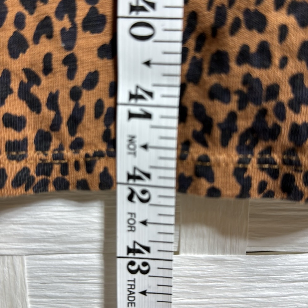 Daily Ritual Casual Animal Print Lived-in Cotton Sleeveless Midi Dress Sz XS - Picture 8 of 8